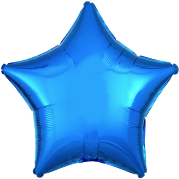 XXL Folienballon Stern - blauer Stern - 76,5cm